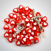 Colorful Jesus Cross Heart-shaped Rosary