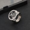 Retro Style Archangel Michael Titanium Steel Ring