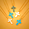 Minimalist Style Crucifixion Coppering Pendant Necklace