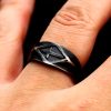 Christianartworkshop Retro Style Vintage Cross Titanium Steel Ring