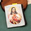 Christianartworkshop Retro Classic Style Jesus & Our Lady Colorful Holy Saint Icon Jewelry Pouches Storage Bag