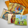Retro Classic Style Holy Saint Icon Cotton Double-sided Pattern Jewelry Pouches