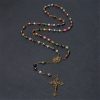 Our Lady of Fátima & Crucifix of 6 mm Round Multicolor Acrylic Alloy Chain Rosary