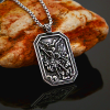 Classic Style St. Michael the Archangel Protection Stainless Steel Pendant Necklace