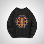 Classic Colored Style St. Benedict Protector Fleece Lined Polyester Sweatshirt