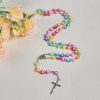Rainbow Heart Colorful Rosary