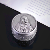 Classic Retro Style Crafted Madonna and Child Zinc Alloy Storage Box