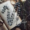 Miraculous Medal & Crucifix of 8 mm Round Blue Weathered Agate Alloy Chain Rosary