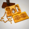 Classic Style Devotional St. Benedict Olive Wood Rosary Set