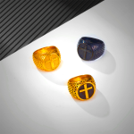 Crafted Classic Style Cross Sacred Protection Stainless Steel Ring