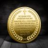 Christianartworkshop Classic Style Saint Michael the Archangel Psalm 91:10-11 Protection Strengthen Challenge Coin