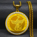 Classic Style Saint Michael Protect Us Sacred Blessing Pendant Necklace