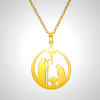 Modern Star of Bethlehem Nativity Scene Necklace - Christian Jewelry