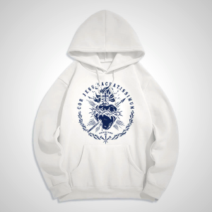 Sacred Heart of Jesus Hoodie - Christian Art Workshop
