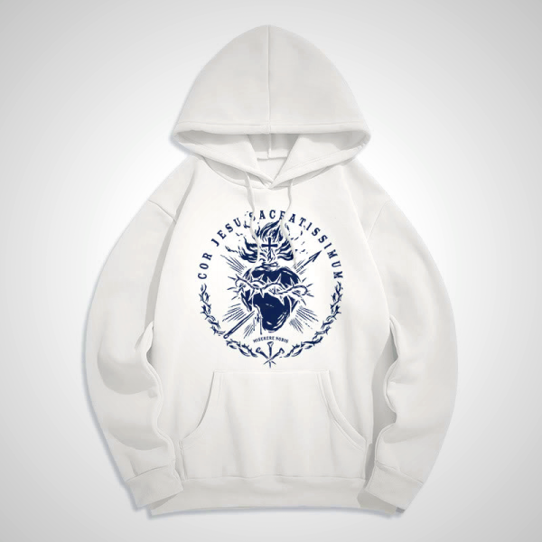 Sacred Heart of Jesus Hoodie - Christian Art Workshop