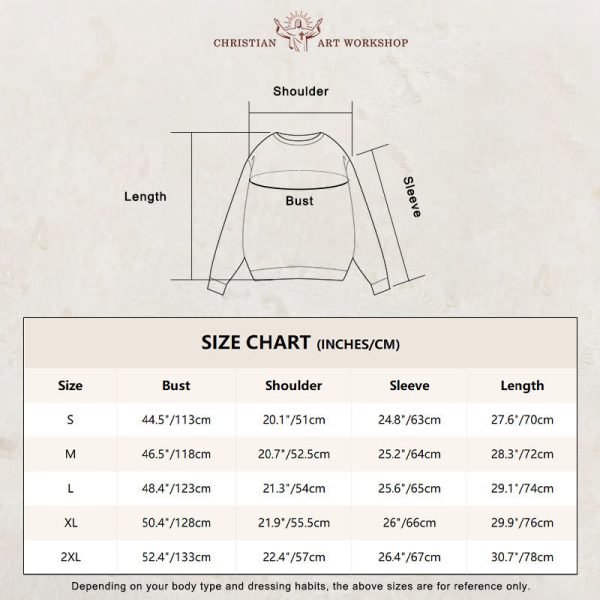 Christianartworkshop Modern Style Floral Cross Virgin Mary Fleece Lined Polyester Sweatshirt