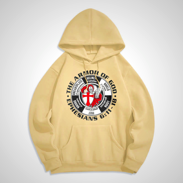 Christian Art Workshop Crusader Knight Armor of God Hoodie