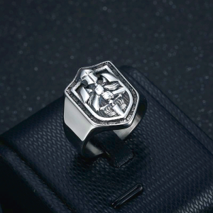 Classic Crusades Shield Protection Ring - Christian Artwork