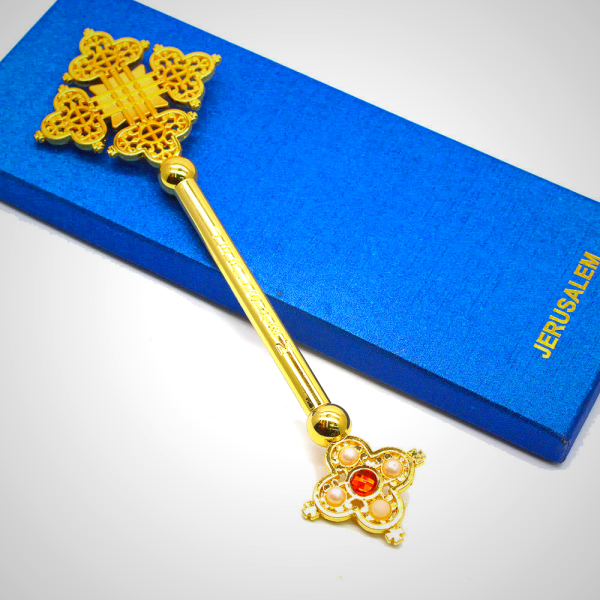 Classic Style Jerusalem Devine Faith Blessing Hand Cross