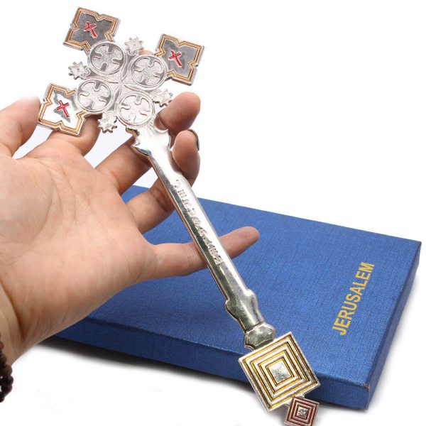 Classic Style Jerusalem Cross-Shaped Regal Blessing Hand Cross