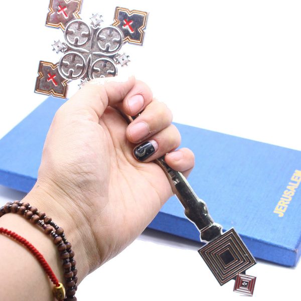 Classic Style Jerusalem Cross-Shaped Regal Blessing Hand Cross
