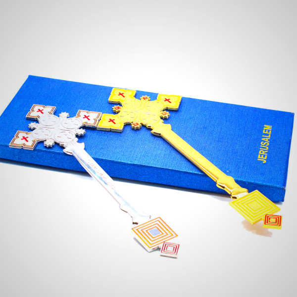 Classic Style Jerusalem Cross-Shaped Regal Blessing Hand Cross