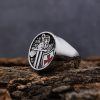 Christianartworkshop Retro Classic Style Knights Templar Cross Divine Faith Ring