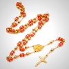 Red Silicone Rosary Beads