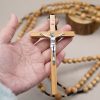 12mm Olive Wood Beads Fifteen Decade Praying Rosary of the Blessed