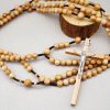 12mm Olive Wood Beads Fifteen Decade Praying Rosary of the Blessed