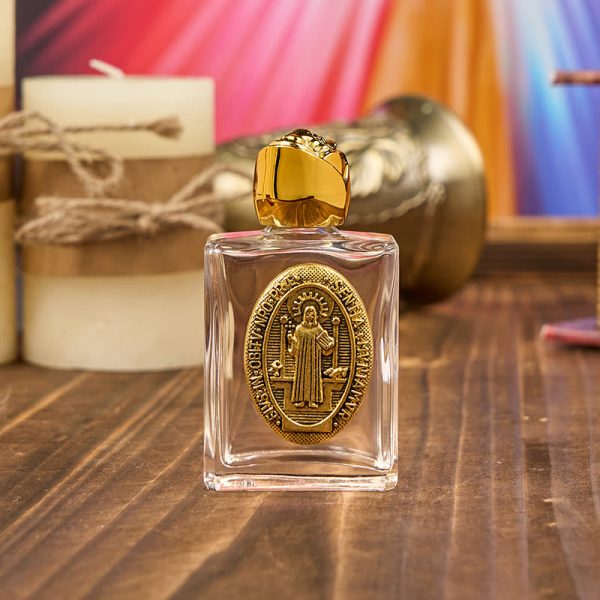 Exclusive Crafted St. Benedict Holy Water Bottle - A Vessel of Blessing and Protection
