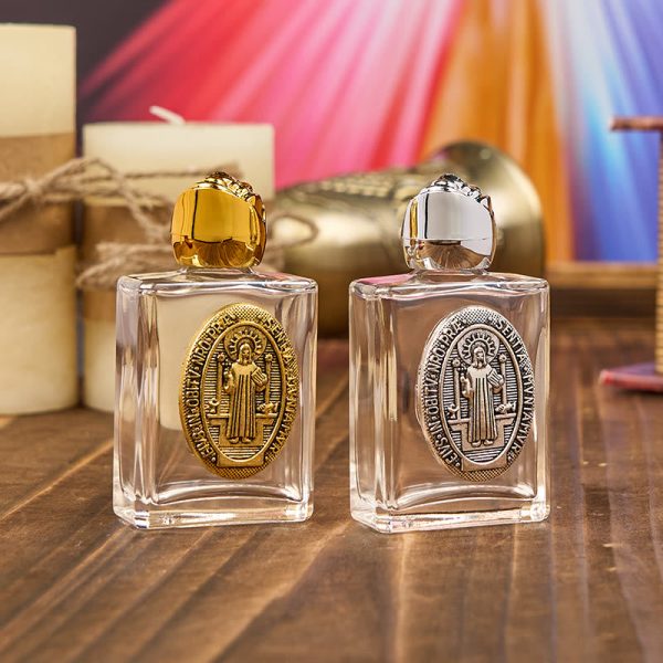 Exclusive Crafted St. Benedict Holy Water Bottle - A Vessel of Blessing and Protection