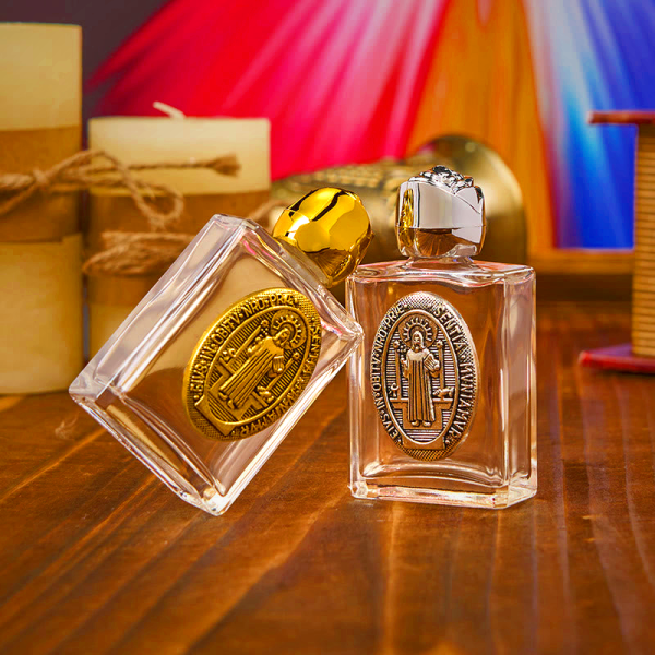 Exclusive Crafted St. Benedict Holy Water Bottle - A Vessel of Blessing and Protection
