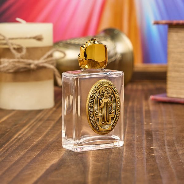 Exclusive Crafted St. Benedict Holy Water Bottle - A Vessel of Blessing and Protection