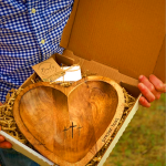 Heartfelt Devotion Wooden Prayer Bowl - A Sacred Space for Your Prayers