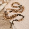 10mm Agarwood & Metal Cloud Bead Handmade Rosary - A Sacred Blend of Tradition and Faith