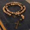 10mm Agarwood & Metal Cloud Bead Handmade Rosary - A Sacred Blend of Tradition and Faith