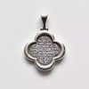 Graceful Silver Madonna and Child Pendant - Symbol of Divine Love