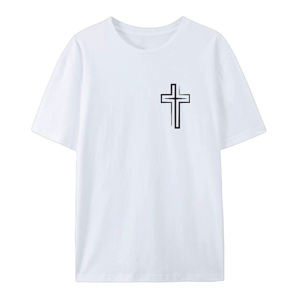 Christianartworkshop Saved By The Lord Cotton T-Shirt