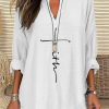 Christianartworkshop Eternal Light Cross Linen Shirt – Embrace Faith and Grace