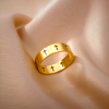 Divine Gold Cross Ring - Simple Faith Jewelry for Daily Wear