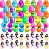 Christianartworkshop 10/20/30pcs Easter Eggs with Miniature Jesus Figurine for Easter Hunt/Basket Fillable