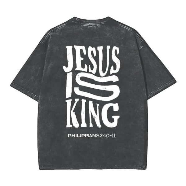 Christianartworkshop Jesus Is King Graphic T-Shirt
