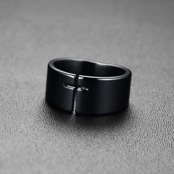 Christianartworkshop Eternal Faith Open-Work Cross Ring—A Symbol of Divine Connection