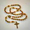 St. Benedict & Crucifix of 8mm Handmade Chrysocolla Stone Rosary - Exclusive Crafted for Holy Prayer