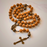 10mm Agarwood & Metal Cloud Bead Handmade Rosary - A Sacred Blend of Tradition and Faith