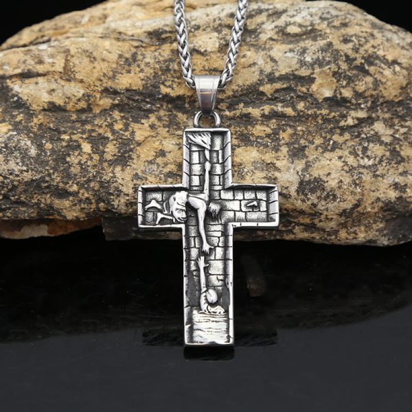Christianartworkshop Hands of Redemption Cross Necklace: A Testament of Divine Rescue