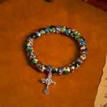 Handcrafted Cloisonné Beads Timeless Faith Bracelet: A Testament of Christ's Presence