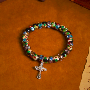 Handcrafted Cloisonné Beads Timeless Faith Bracelet: A Testament of Christ's Presence