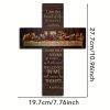 Christianartworkshop "The Last Supper" Wooden Cross Hanging Ornament: A Testament to Faith and Artistry